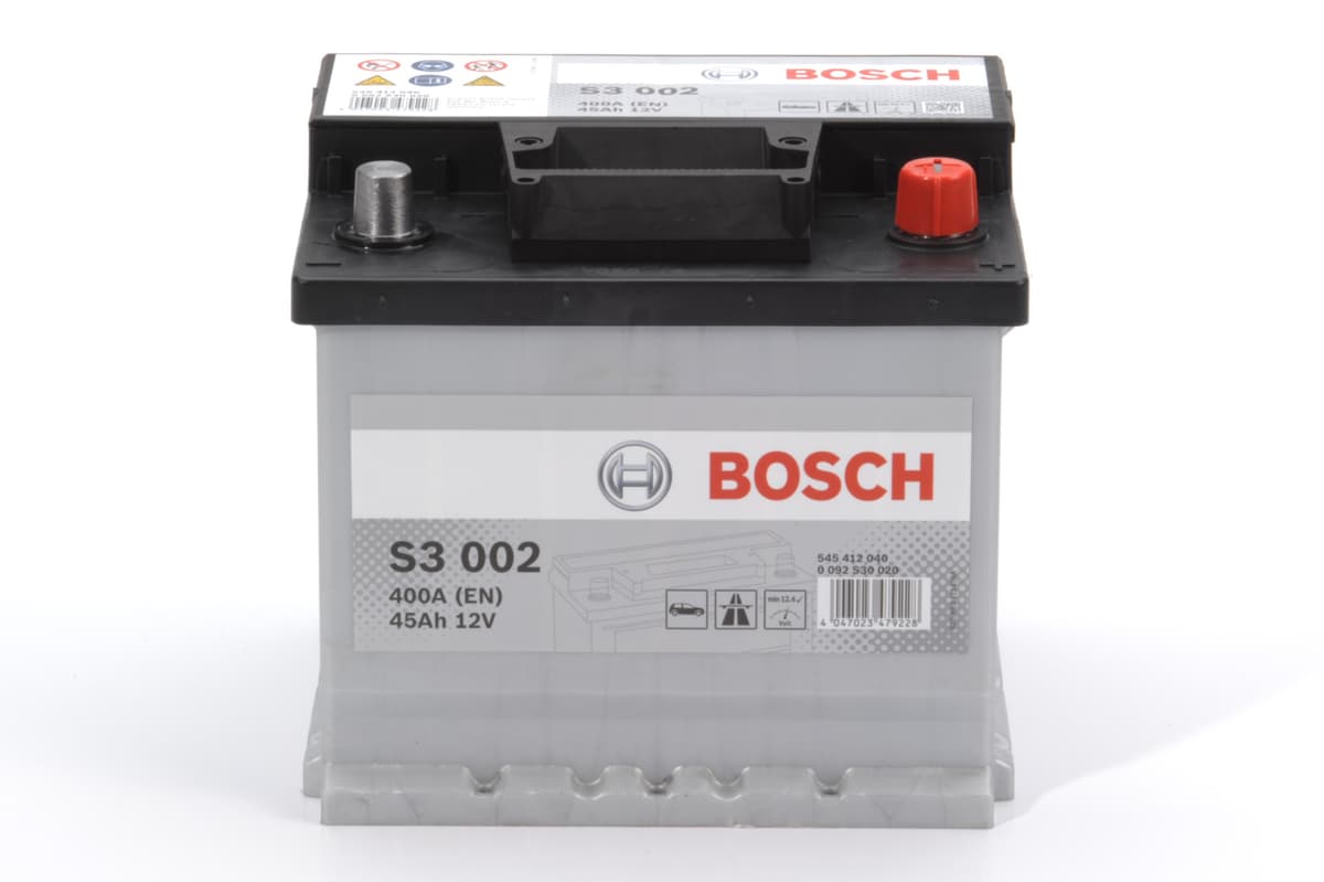 Bosch S3002 Car Battery 12V 45Ah 400A (EN) 545412040
