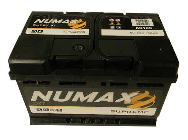 Numax Supreme LB3 XS100 Car Battery 12V 75Ah 750A