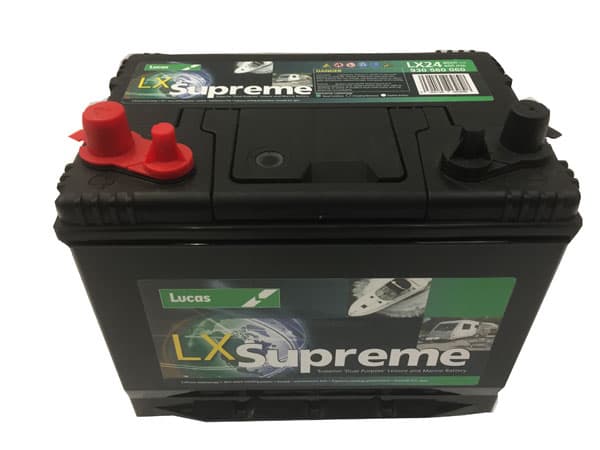 Lucas LX24 BCI 24 Marine & RV Battery 12V 80Ah 600A