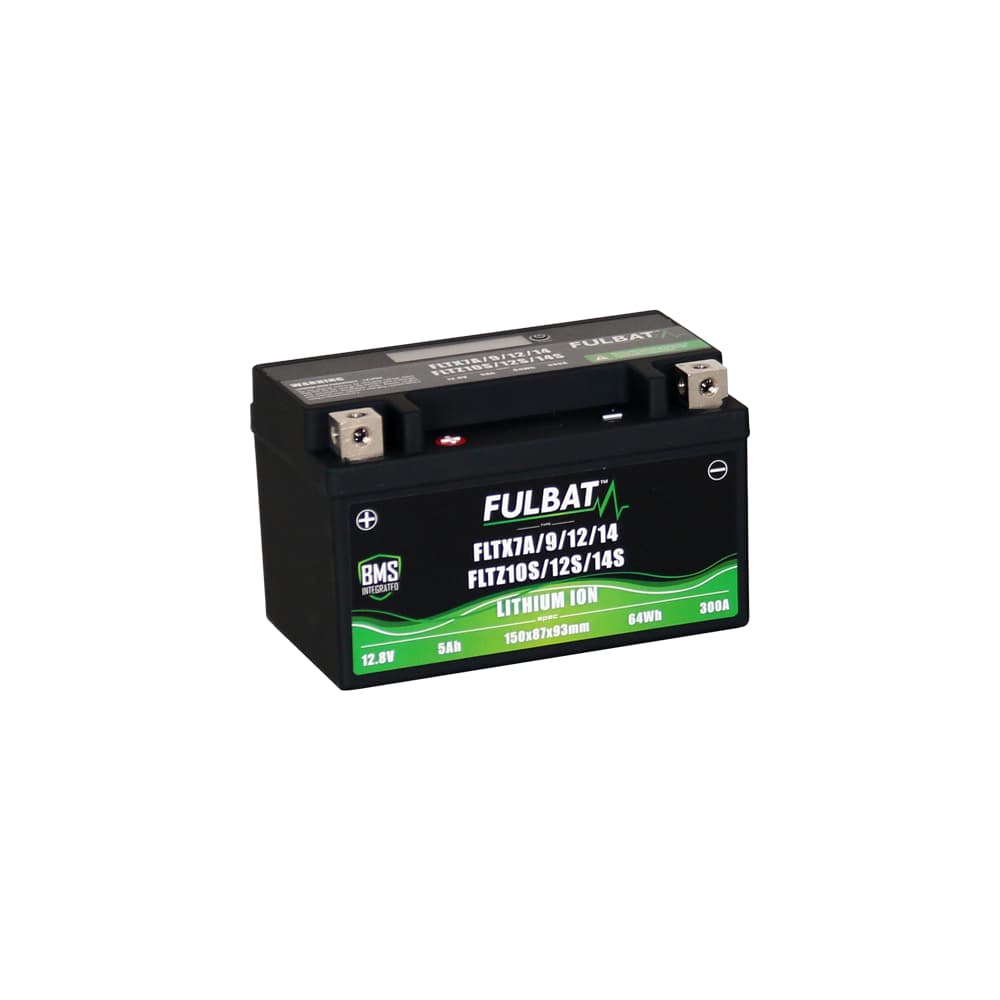 Fulbat FLTX7A/9/12/14 - FLTZ10S/12S/14S LiFePO4 Powersport Battery 12.8V 5Ah (560625)