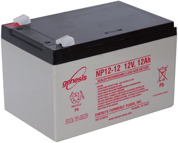 Enersys 12V 12Ah AGM Battery for Solar Pool Cover Systems