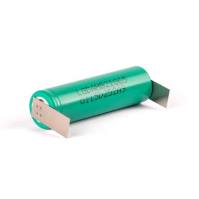 LG ICR18650-HB2 Industrial Li-Ion 18650 Cell 1500mAh 22A with U Solder Tabs