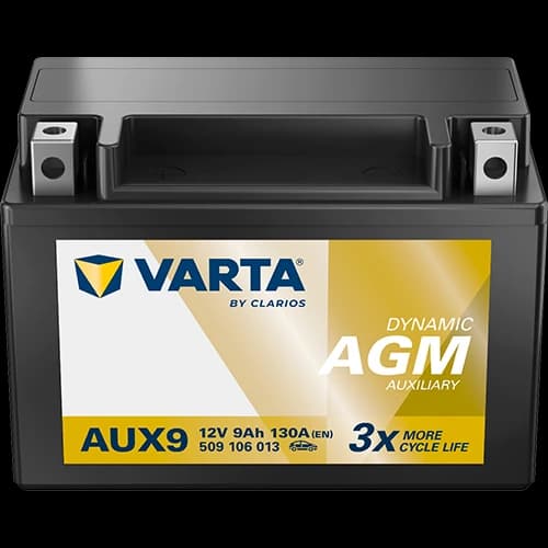 Fulbat AUX9 AGM Auxiliary Battery 12V 8.4Ah 135A Positive Left