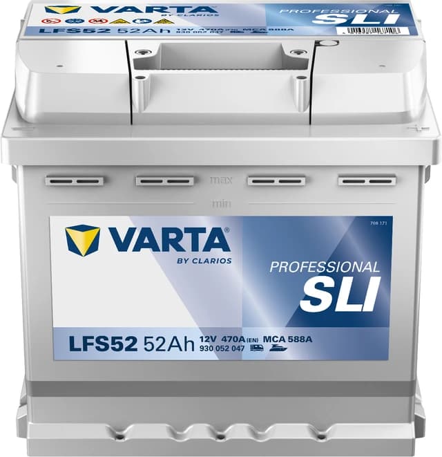 Varta Professional Dual Purpose L1 LFS52 Battery 12V 52Ah 470A