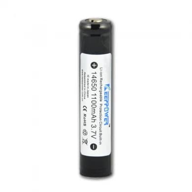 Keepower Protected ICR 14650 Li-Ion Rechargeable Battery 3.7V 1100mAh