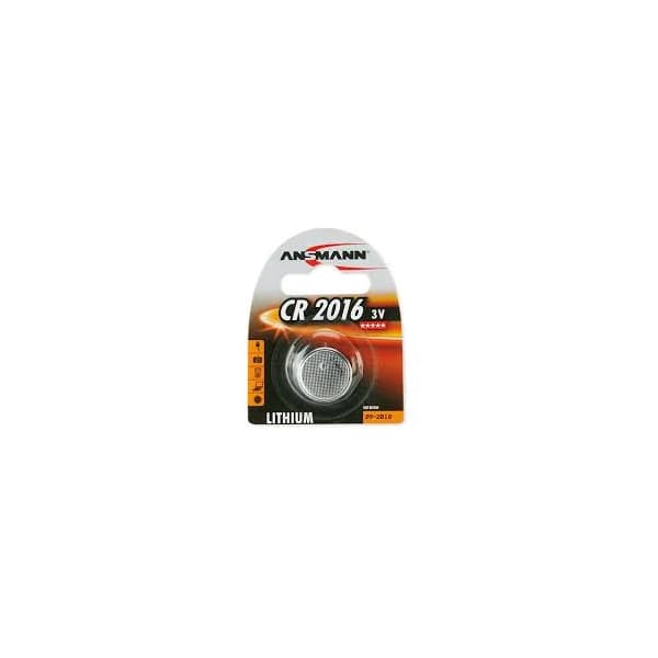Ansmann CR2016 3V Lithium Coin Cells, Pack of 5